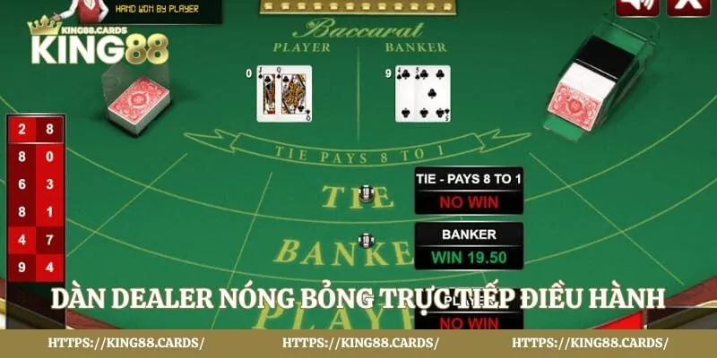 Dàn Dealer nóng bỏng trực tiếp điều hành 